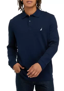 Discount 🔔 Nautica Classic Fit Long-Sleeve Deck Polo 👚 Shirt 🌟 -Cheap Nautica Store Belk 208