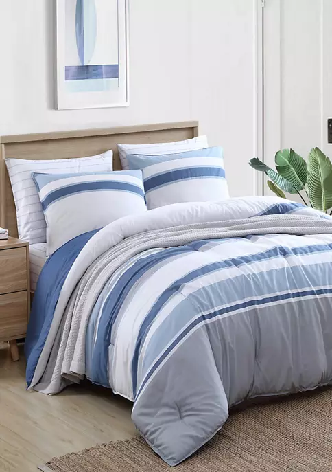 Budget β€οΈ Nautica Trimmer 3-Piece Striped Cotton Comforter Set π 1 Budget β€οΈ Nautica Trimmer 3-Piece Striped Cotton Comforter Set π