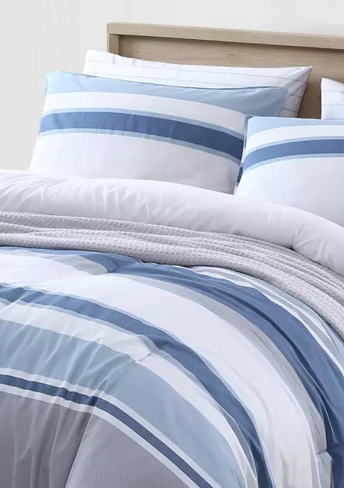 Budget β€οΈ Nautica Trimmer 3-Piece Striped Cotton Comforter Set π 2 Budget β€οΈ Nautica Trimmer 3-Piece Striped Cotton Comforter Set π - Image 2