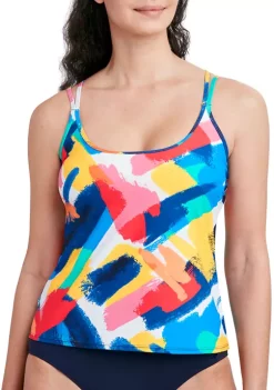 Promo 😍 Nautica Double Strap Tankini Swim Top 🎁 -Cheap Nautica Store Belk 2142