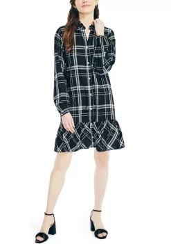 Best deal π Nautica π© Women's Plaid Tiered π Shirt π Dress π