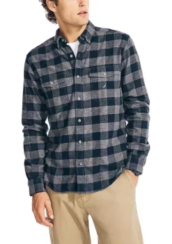 Brand new ❤️ Nautica Sustainably Crafted Flannel Plaid 👕 Shirt ✨
