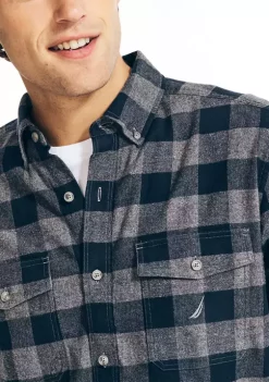 Brand new ❤️ Nautica Sustainably Crafted Flannel Plaid 👕 Shirt ✨ -Cheap Nautica Store Belk 2201