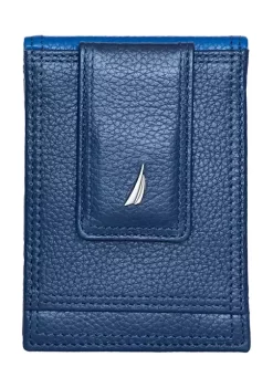 Outlet π₯° Nautica Pebbled Two Tone Leather Front Pocket Wallet βοΈ