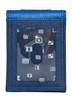 Outlet 🥰 Nautica Pebbled Two Tone Leather Front Pocket Wallet ✔️ -Cheap Nautica Store Belk 2268