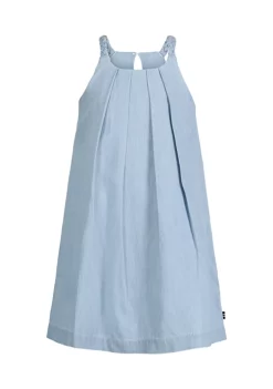 Best reviews of 🥰 Nautica 👧 Girls 7-16 Chambray Trapeze 👗 Dress 🔥