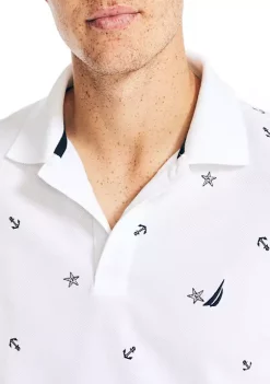 Coupon 🧨 Nautica Classic Fit Printed Deck Polo 👕 Shirt 🤩 -Cheap Nautica Store Belk 2295