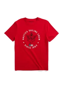 Best Sale ✔️ Nautica Patriotic Logo Graphic T-Shirt ✔️ -Cheap Nautica Store Belk 2316