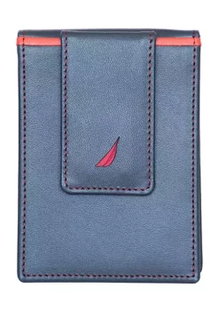 Deals 🌟 Nautica Pop Color Leather Front Pocket Wallet ⌛ -Cheap Nautica Store Belk 2330