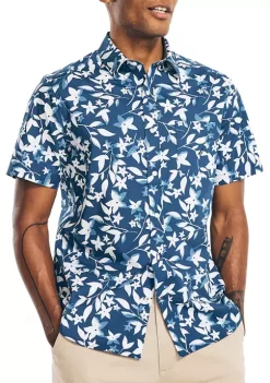 Best deal π₯ Nautica Printed Poplin Short Sleeve π Shirt π