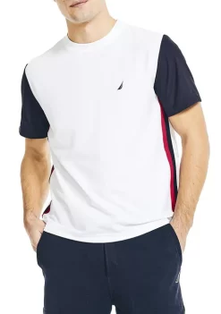 Flash Sale 💯 Nautica Navtech Sustainably Crafted Color Block T-Shirt 🛒 -Cheap Nautica Store Belk 236