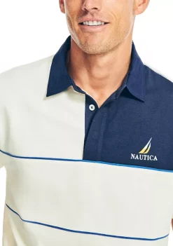 New 🔔 Nautica Relaxed Fit Rugby Polo 👕 Shirt ✨ -Cheap Nautica Store Belk 2362