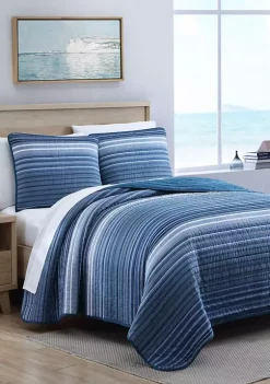 Promo π― Nautica Coveside Cotton Quilt Set π