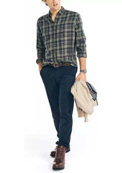 Cheapest ⌛ Nautica Sustainably Crafted Plaid 👚 Shirt 🧨 -Cheap Nautica Store Belk 2460