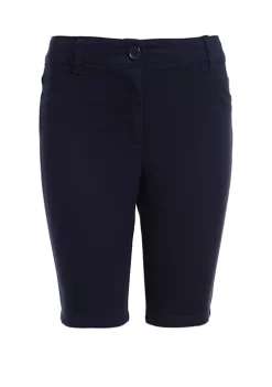 Budget ⭐ Nautica 👧 Girls 4-6x Stretch 5 Pocket Sateen Shorts 🎁