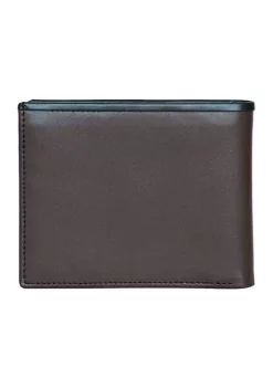 Wholesale 😉 Nautica Pop Color Leather Bifold Wallet ✨ -Cheap Nautica Store Belk 2517