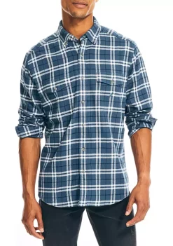 Best deal β Nautica Sustainably Crafted Flannel Plaid π Shirt π