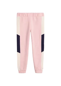 Cheapest 🎁 Nautica 👧 Girls 4-6x Colorblock Striped Fleece Joggers 😀 -Cheap Nautica Store Belk 2562