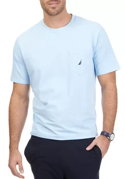 Best deal 💯 Nautica Short Sleeve Anchor Pocket T- 👕 Shirt 🌟 -Cheap Nautica Store Belk 263
