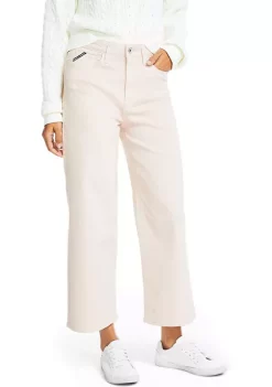 Cheap 𧨠Nautica π© Women's High Rise Wide Leg Crop Denim π Jeans π