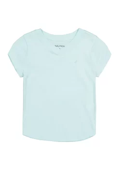 Cheap 🔔 Nautica 👧 Girls 4-6x My Favorite V-Neck T-Shirt 😀