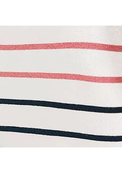 Buy 🌟 Nautica 👩 Women's Sustainably Crafted Striped Square Neck Top ⌛ -Cheap Nautica Store Belk 2658