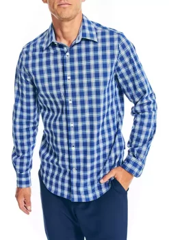 Cheap π₯° Nautica Navtech Trim Fit Plaid π Shirt β¨