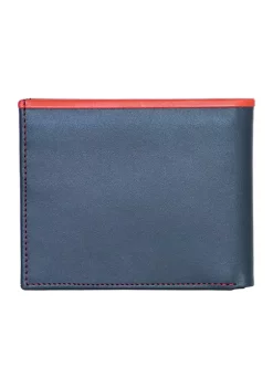 Deals ✔️ Nautica Pop Color Leather Bifold Wallet 🎉 -Cheap Nautica Store Belk 2736