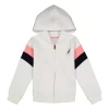 Coupon 😍 Nautica 👧 Girls 4-6x Color Block Full Zip Hoodie 🌟