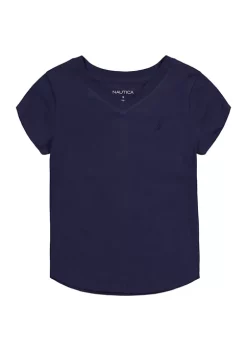 Brand new 🔥 Nautica 👧 Girls 4-6x My Favorite V-Neck T-Shirt ✨