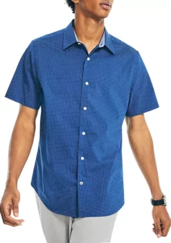 Coupon 💯 Nautica Navtech Trim Fit Printed 👕 Shirt 👍 -Cheap Nautica Store Belk 2762