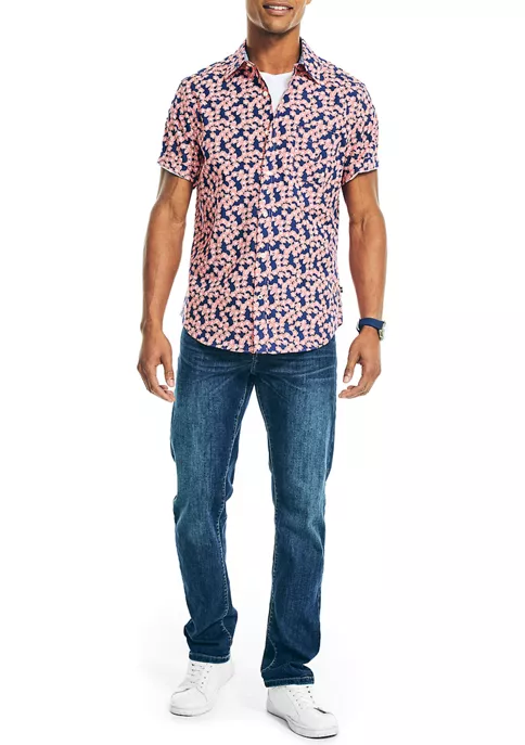 Cheapest π Nautica Printed Poplin Short Sleeve π Shirt π 4 Cheapest π Nautica Printed Poplin Short Sleeve π Shirt π - Image 4