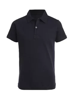 Outlet 👍 Nautica Boys 4-7 Sensory Short Sleeve Interlock Polo 👚 Shirt 🌟
