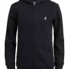 Best Sale 🎁 Nautica Boys 4-7 Full Zip Fleece Hoodie 🧨