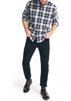 Best Sale 🎁 Nautica Sustainably Crafted Plaid 👚 Shirt 🎁 -Cheap Nautica Store Belk 2850