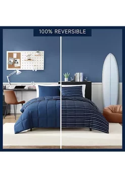 Buy ✨ Nautica Longdale Solid Stripe Soft Microfiber- 3 Piece- Comforter Bedding Set 😉 -Cheap Nautica Store Belk 2873