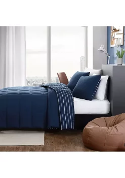 Buy ✨ Nautica Longdale Solid Stripe Soft Microfiber- 3 Piece- Comforter Bedding Set 😉 -Cheap Nautica Store Belk 2874