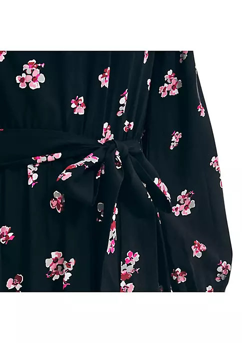 Top 10 🔥 Nautica Sustainably Crafted Floral Print Tie 👗 Dress 🥰 2 Top 10 🔥 Nautica Sustainably Crafted Floral Print Tie 👗 Dress 🥰 - Image 2