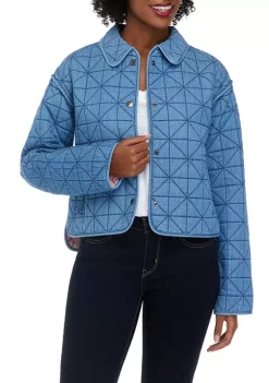 Best Pirce 🔔 Nautica 👩 Women's 👖 Jeans Co. Quilted Denim Jacket ❤️