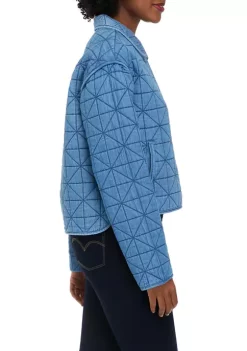 Best Pirce 🔔 Nautica 👩 Women's 👖 Jeans Co. Quilted Denim Jacket ❤️ -Cheap Nautica Store Belk 2969