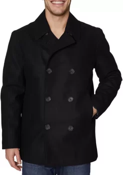 Outlet 😀 Nautica Button Front Peacoat 👍 -Cheap Nautica Store Belk 2999