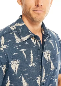 Top 10 🤩 Nautica Printed Harbor 👚 Shirt 🎁 -Cheap Nautica Store Belk 3018