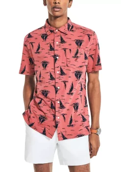 Top 10 🤩 Nautica Printed Harbor 👚 Shirt 🎁 -Cheap Nautica Store Belk 3020