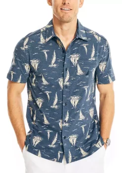 Top 10 🤩 Nautica Printed Harbor 👚 Shirt 🎁 -Cheap Nautica Store Belk 3021