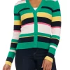 Budget 🔔 Nautica 👩 Women's Sustainably Crafted Striped Cardigan 🔔