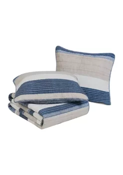 Brand new 🔥 Nautica Ridgeport 3-Piece Cotton Quilt Set 🌟 -Cheap Nautica Store Belk 3050