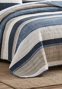 Brand new 🔥 Nautica Ridgeport 3-Piece Cotton Quilt Set 🌟 -Cheap Nautica Store Belk 3053