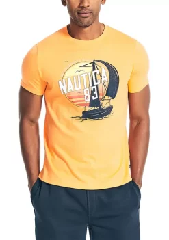 Best Sale 😉 Nautica Sustainable 8 Graphic T-Shirt 🌟 -Cheap Nautica Store Belk 3070
