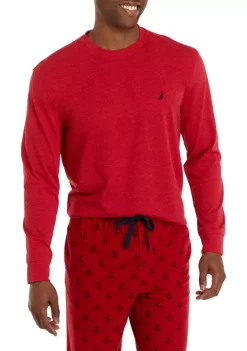 Best Pirce ❤️ Nautica Long Sleeve Sleep T-Shirt 🛒 -Cheap Nautica Store Belk 318