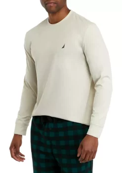 Best Pirce ❤️ Nautica Long Sleeve Sleep T-Shirt 🛒 -Cheap Nautica Store Belk 319